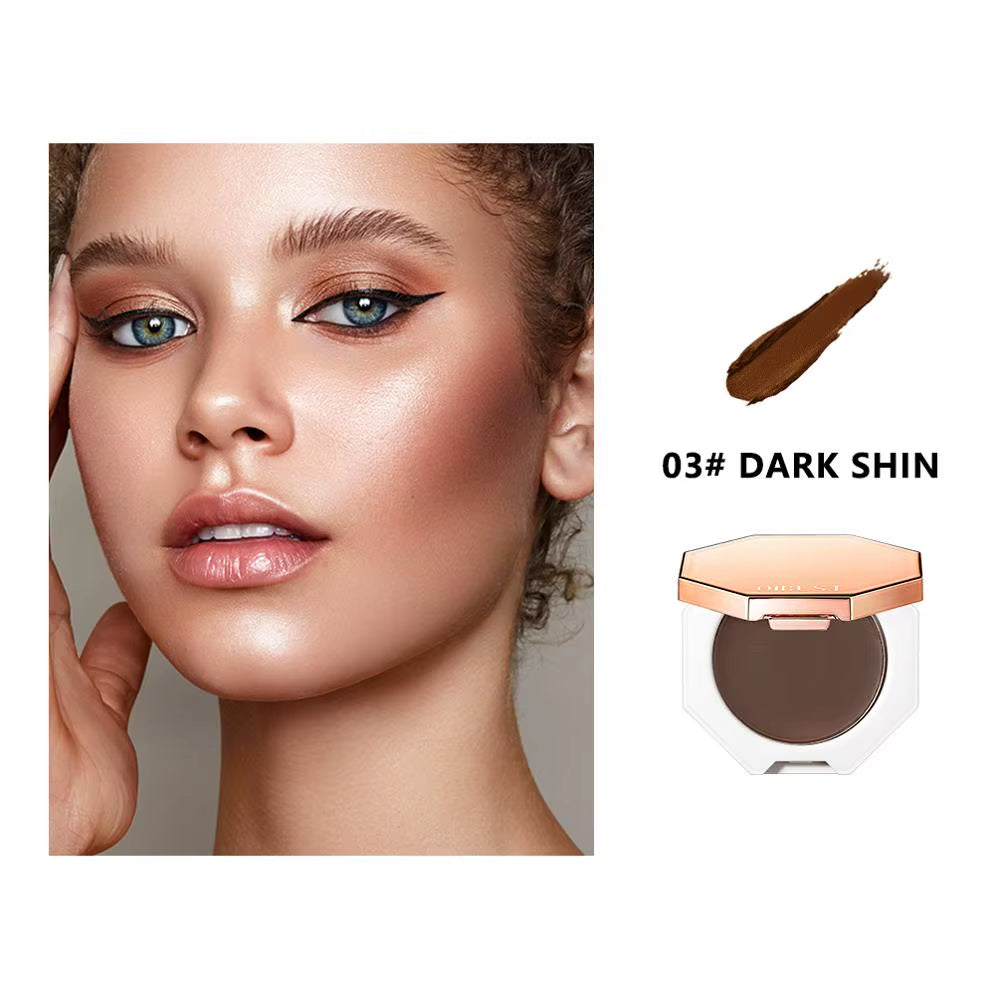Face Makeup Bronzer Palette Cream Silky Contouring Makeup Cosmetic Highlighter Bronzer Palette Makeup Face Illuminator