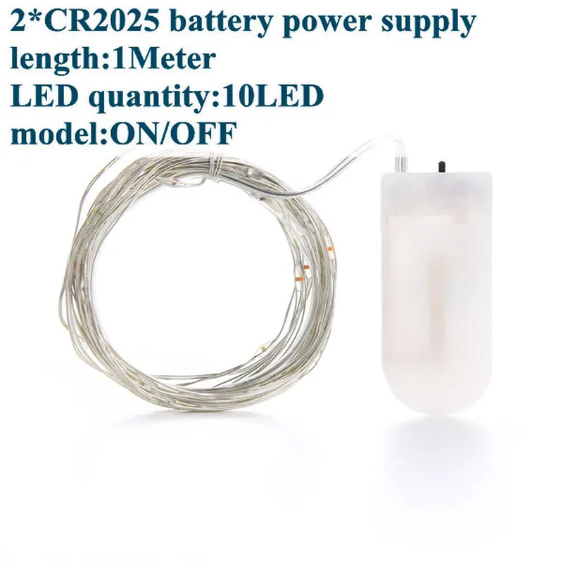 Fairy Lights Led Garland Holiday String Light Wire DIY 2M 10M USB Battery Powered Outdoor Cooper Christmas Wedding Party Decor