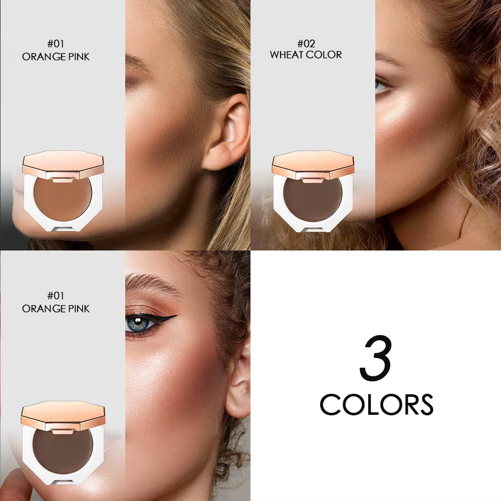 Face Makeup Bronzer Palette Cream Silky Contouring Makeup Cosmetic Highlighter Bronzer Palette Makeup Face Illuminator
